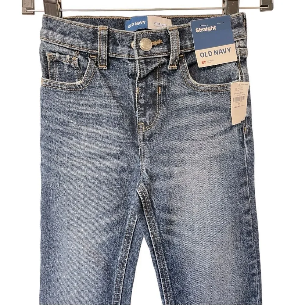 Old Navy Slim Straight Adjustable Waist Jeans- 5T